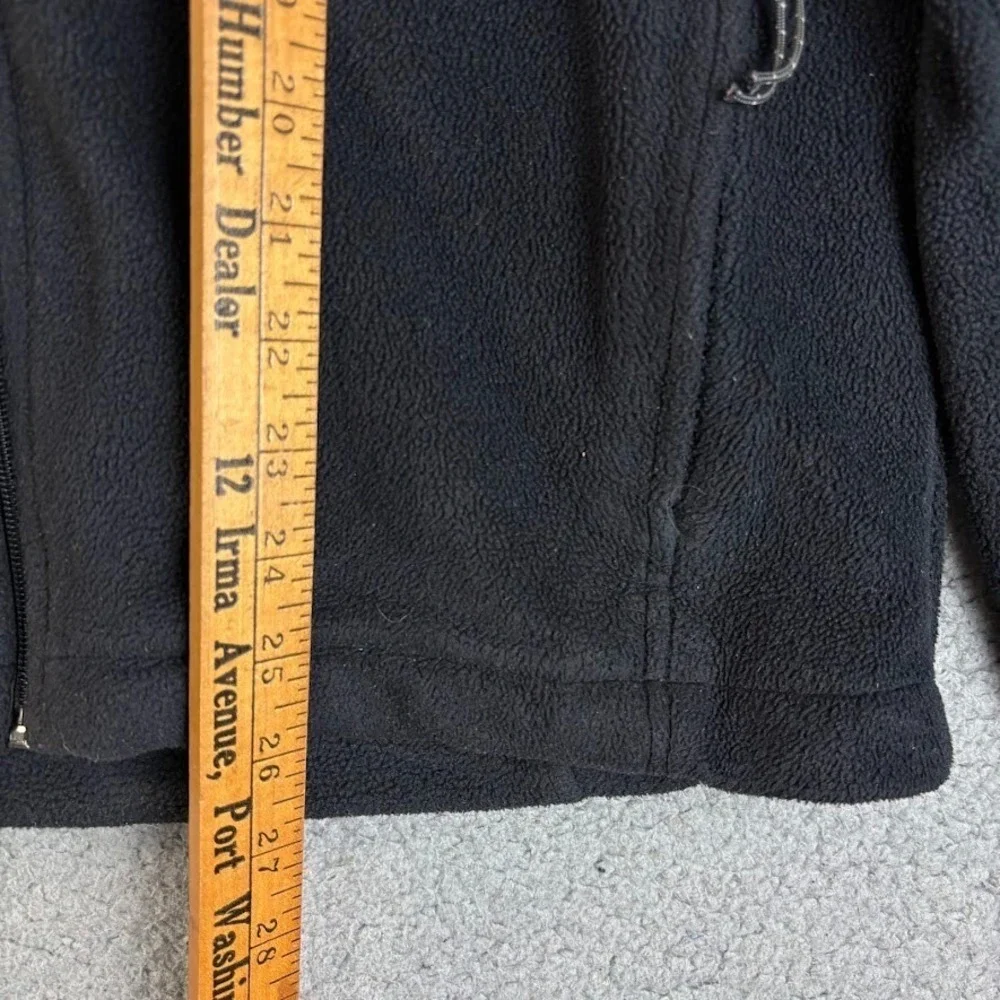 Columbia Full Zip Fleece Jacket Shacket Mens M Black Full Zip Outdoor Haiti